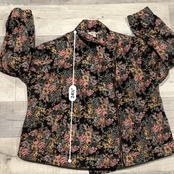 Joe Brown's Floral embroidered zip up jacket - Picture 8 of 9